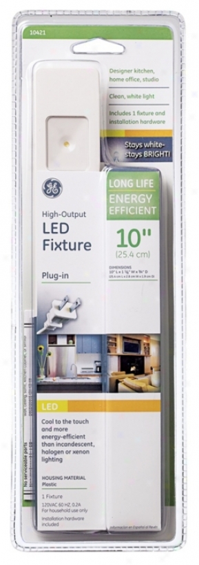 White Led 10" High Plug-in Under Cabinet Light (56457)