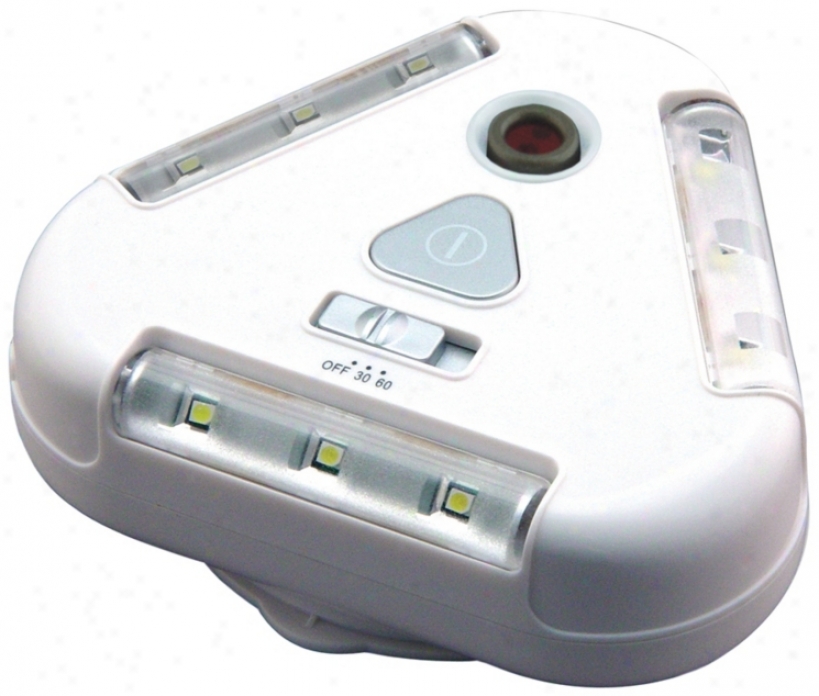 White Motion Sensor 9-led Accent Light (n4833)