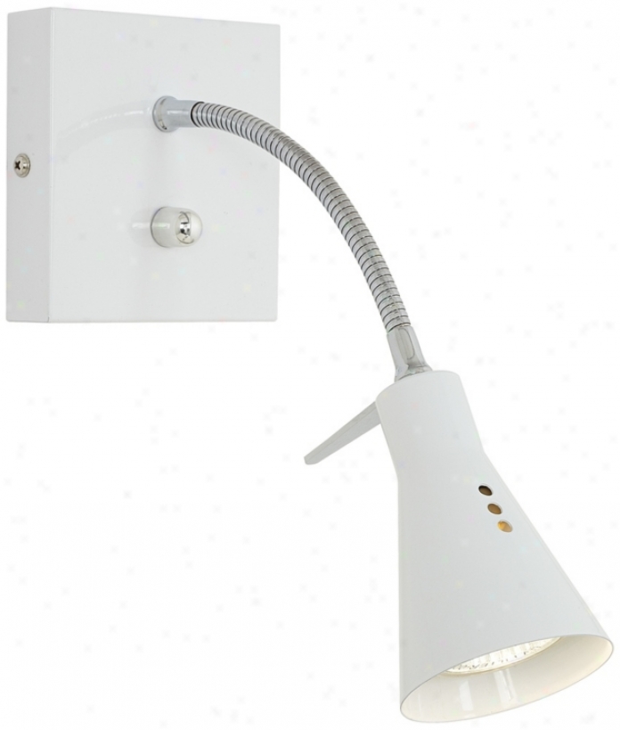 White Paddle Foot Plug-in Halogen Wall Loose (u3265)