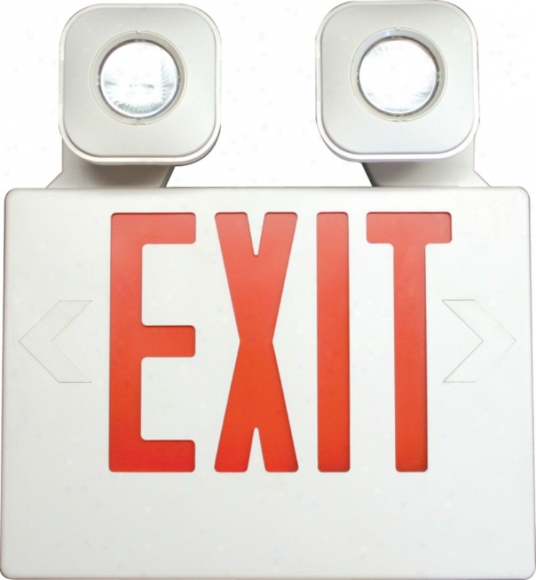 Happy With Red Mr16 Led Emergency Light Exit Sign (47714)