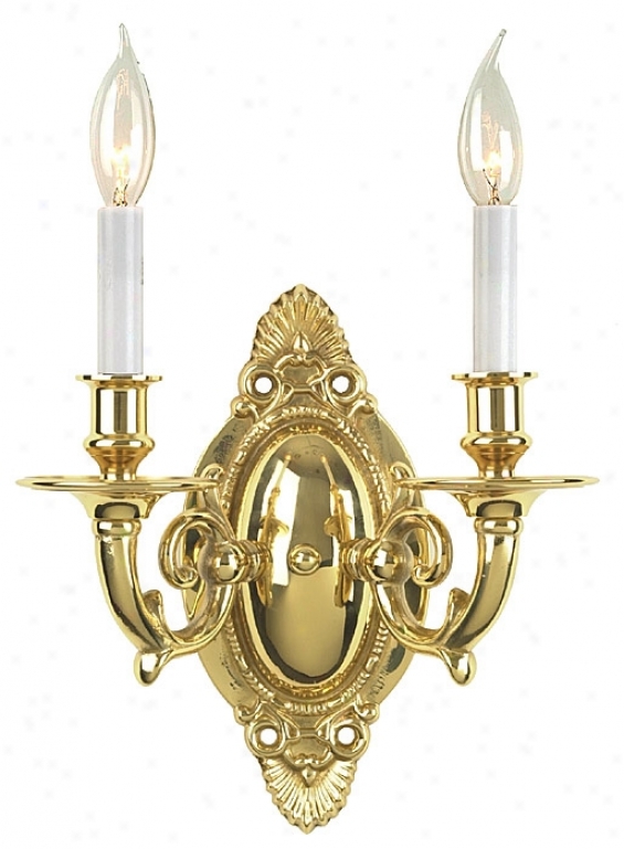 Williamsburg Brass Two Light Wall Sconce (48174)
