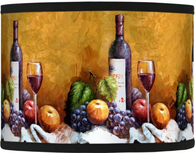 Wije And Fruit Giclee Lamp Shade 13.5x13.5x10 (spider) (37869-74631)