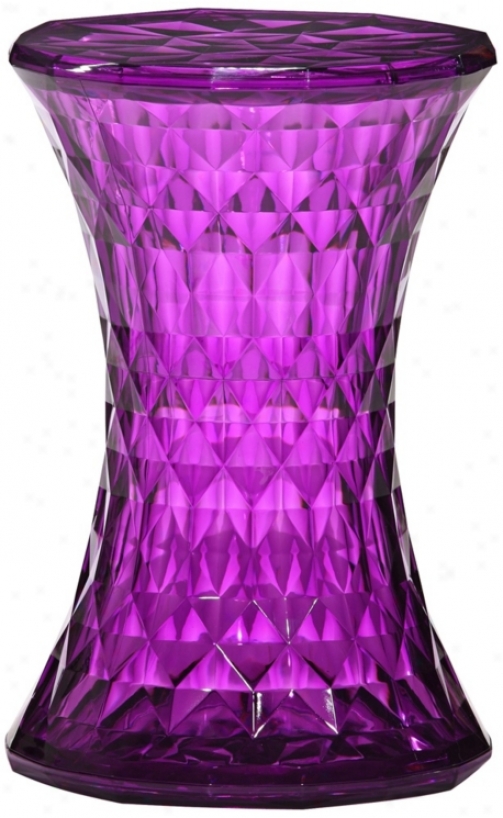 Zuo Modern Prisma Purple 18" High Multi Use Stool (v7971)