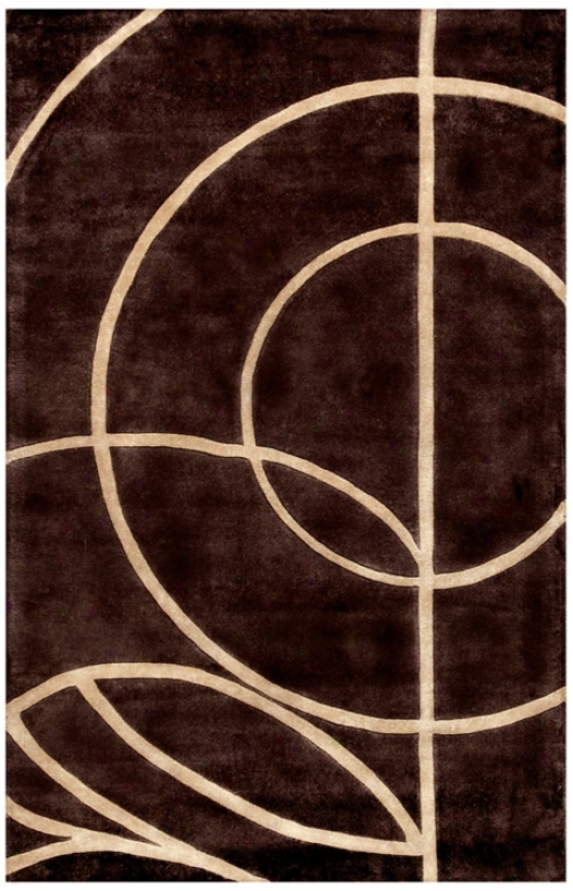 Ariel Collection 101 5'x8' Brown Area Rug (y7117)