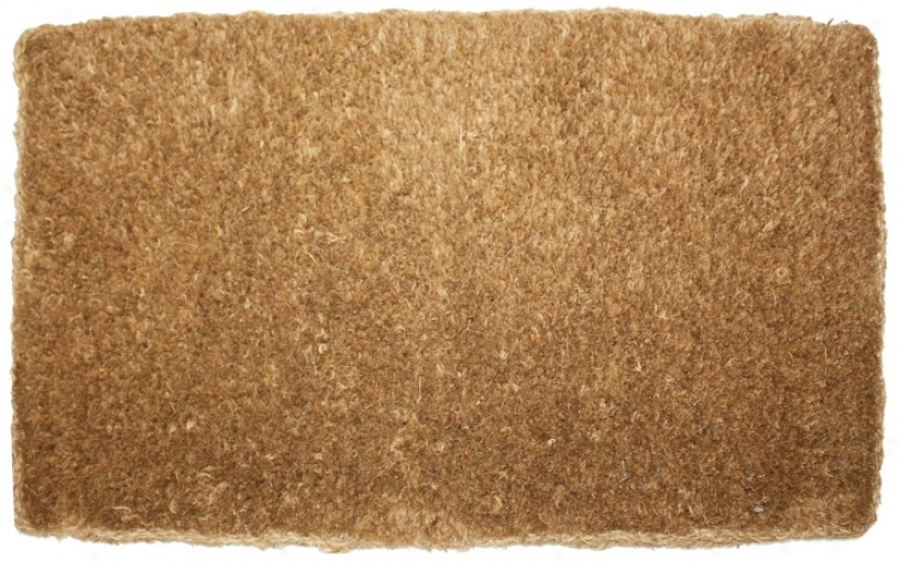 Brush Plain 1'10"x3' Coir Door Mat (y1870)