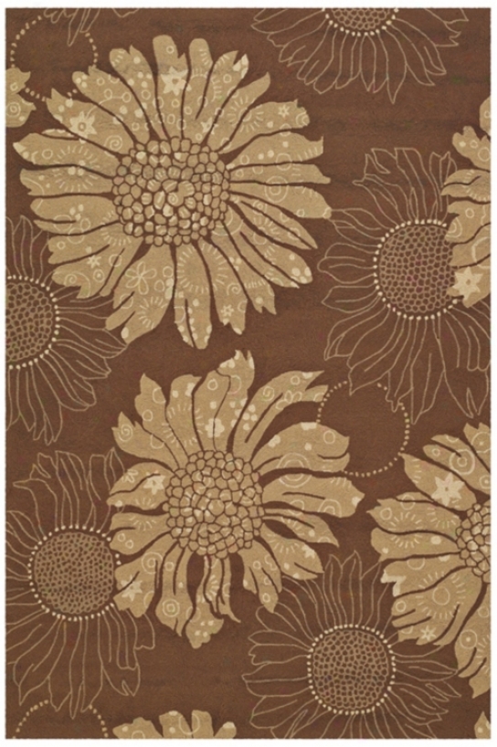 Covington 2197 3'6"x5'6" Topeka Cocoa-sand Floral Area Ru (y6804)