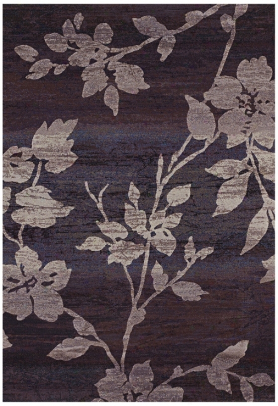 Easton 6383 7'10"x11'2" Sakura Vine Lavender-grey Area Ru (y6942)