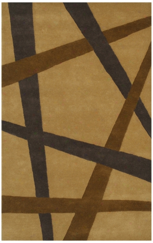 Eleen Collection 5908 8'x11' Camel Wool Area Rug (y7075)