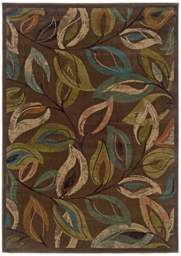 Emerson Collection Leaves 1'10"x7'6" Runner (u7333)