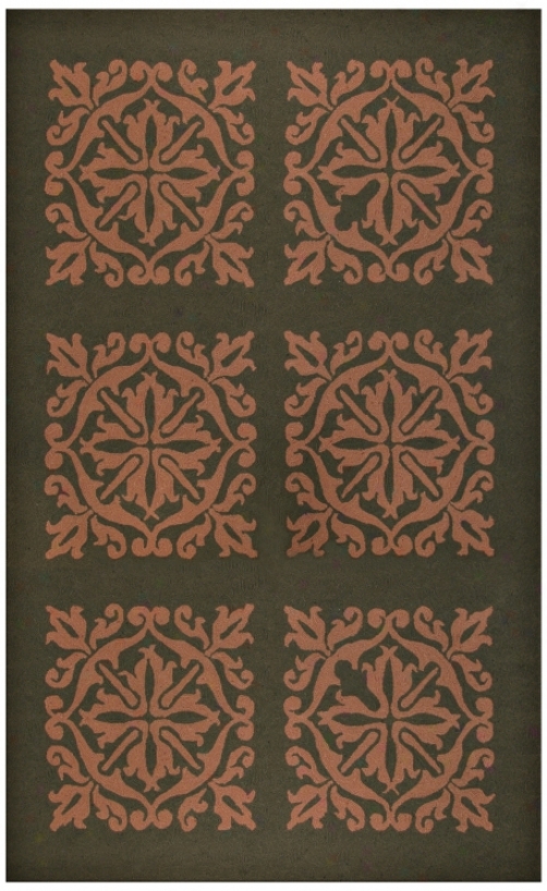 Harrington Terracotta Indoor Outdoor Rug (k0112)