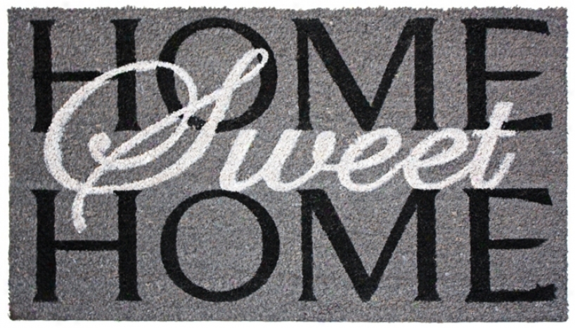 Home Sweet Home Printed Coir Doormat (w7598)