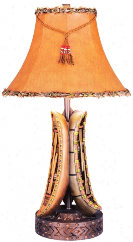 Notrh Woods Ol River Canoe Table Lamp (35714)