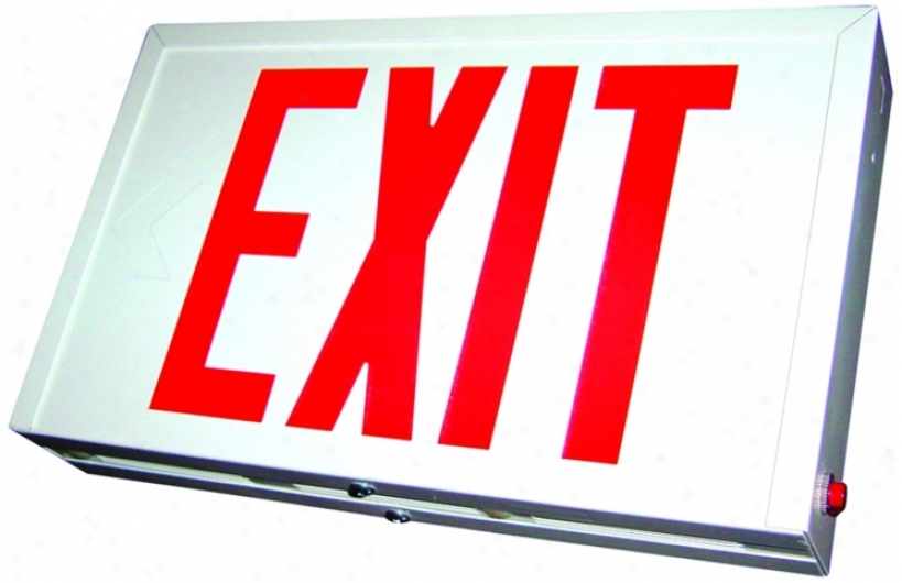 Red Led Double-face Exit Sign (53767)