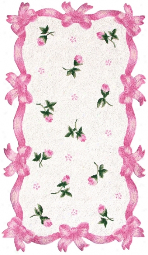 Rose Bows Area Rug (f4657)