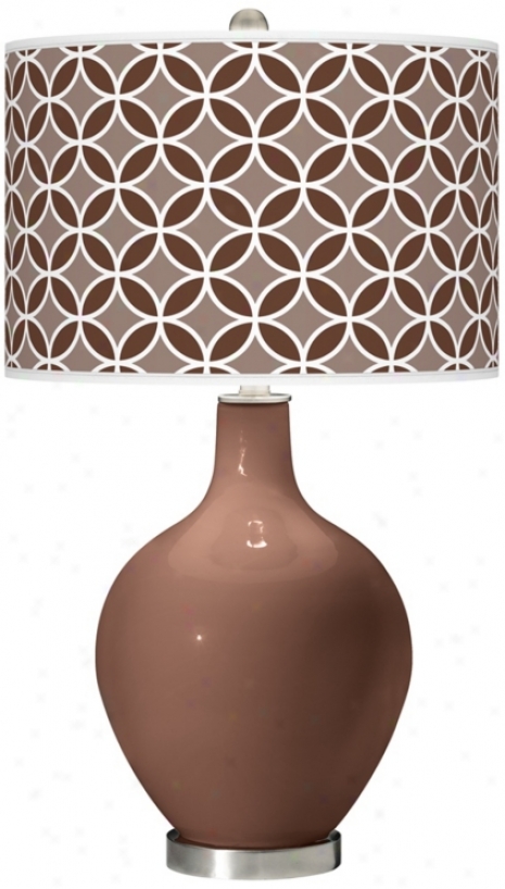 Rugged Bdown Circle Rings Ovo Table Lamp (x1360-x8929-y6027)