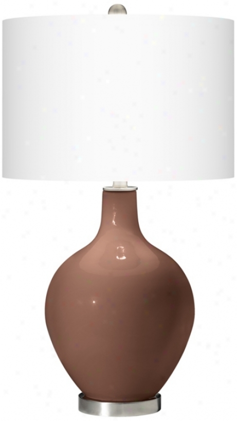 Ruggrd Brown Ovo Table Lamp (x1363-x8929-x9869)
