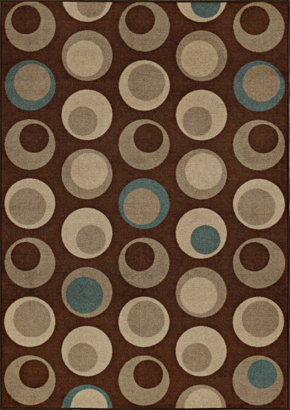 Stacked Pebbles Chocolate Area Rug (j4625)