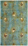 Catalina Collection Blue Peacock 3'3"x5'3" Area Rug (w7525)