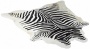 Zebra Print Overawe Hide Decorative Area Rug (v4016)