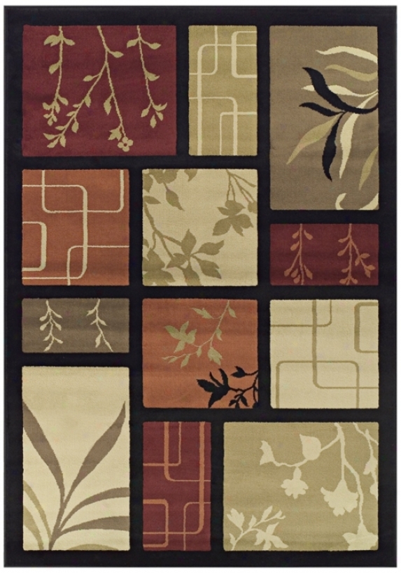Treemont Collection Foliage Screens Wicked Area Rug (n4271)
