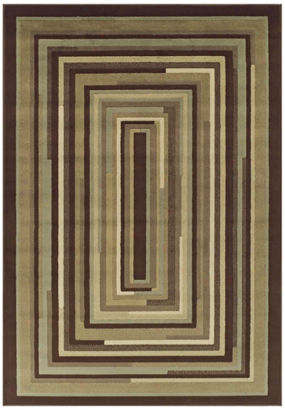 Tremont Accumulation Stacked Planes Chocolate Area Rug (n4671)