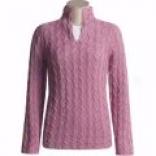 Alps Arlana Cable Sweater - Long Sleeve (for Women)