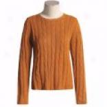 Alps Athena Cable Crew Sweater (for Women)