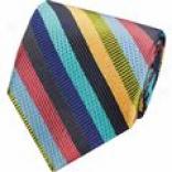 Altea Multicolor Multi-weave Stripe Tie - Silk (for Men)