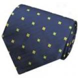Altea Spaced Neat Herringbone Tie - Silk (for Men)