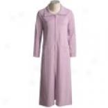 Anne Lewin Ultra-brushed Cotton Gown - Zip Front (for Women)