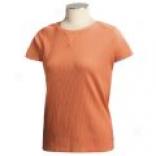 Ariat Ribbed Company - Short Sleeve (for Women)