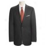 Arnold Brant Black Wool Suit - Fabric Loro Piana (for Men)