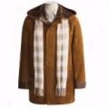 Aston Spanish Shearling Suede Parka With Removable Hood (for Men)