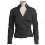 Audrey Talbott Wendy Wrap-around Shirt - Stretch Cotton, Long Sleeve (for Women)
