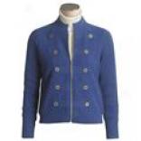 August Silk Boiled Wool Military Jacket (for Women)