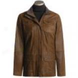 Barbour Goat Suede Utility Jacket (for Women)