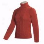 Barbour Lamoura Turtleneck Sweater - Country Cable, Merino, Angora (for Women)