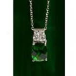 Bella Luce Pendant Necklace - Created Emerald And Cubic Zirconia