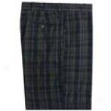 Berle Vintage Cotton Madras Shorts - Flat Front (for Men)