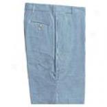 Berle Vinfage Seersucker Shorts - Cotton, Flat Front (for Men)