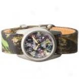 Bertucci Mossy Oak(r) Patterned Leather Band Watch (for Men)