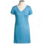 Betmar Bamboo T-sjirt Dress - Short Sleeve (for Women)