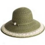 Betmar Straw Hat With Crochet Trim (for Women)