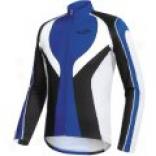 Biemme Printed Microfleece Cycling Jersey - Long Sleeve (for Men)