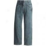 Blue Willi's Distressed Jeans With Leg Zips (for Women)