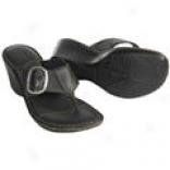 Born Roselie Wedge Thong Sandals - Leatther (for Wkmen)