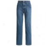 Button-fly Sandblasted Jeans (for Women)