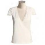 Calida Mix And Match Cotton Interlock Pajama Top - Short Sleeve (for Women)