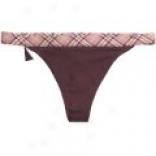 Caldia Plaid Thong Underwear  (for Women)