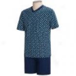 Calida Short Pajamas - Short Sleeve (for Men)